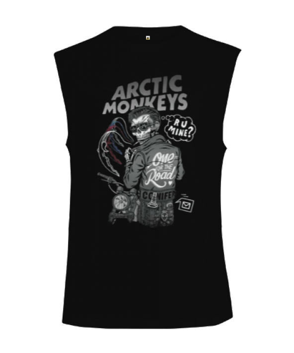 Arctic Monkeys Rock Tasarım Baskılı Kesik Kol Unisex Tişört