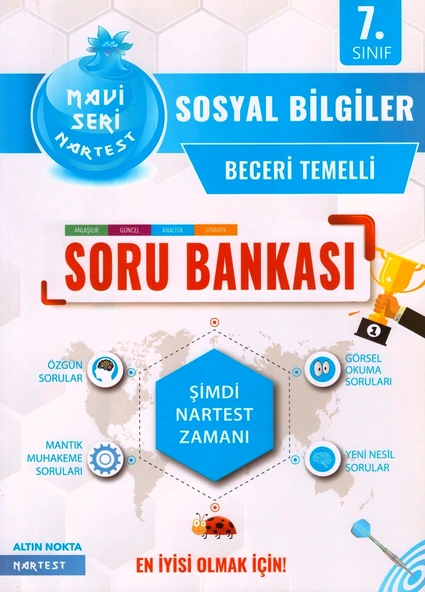 NARTEST 7.SINIF MAVİ SOSYAL BİLGİLER SORU BANKASI