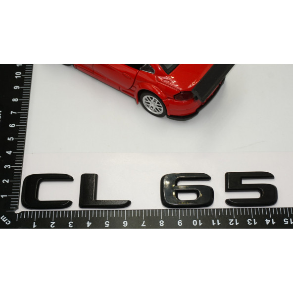 CL 65 Bagaj Parlak Siyah ABS 3M 3D Yazı Logo - 5