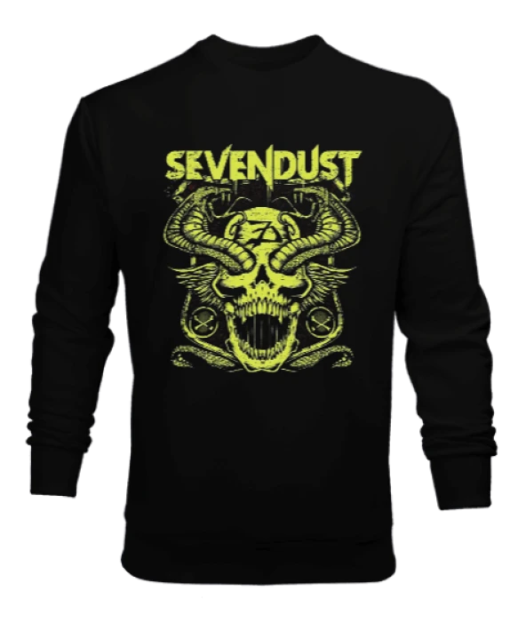 Sevendust Rock Tasarım Baskılı Erkek Sweatshirt