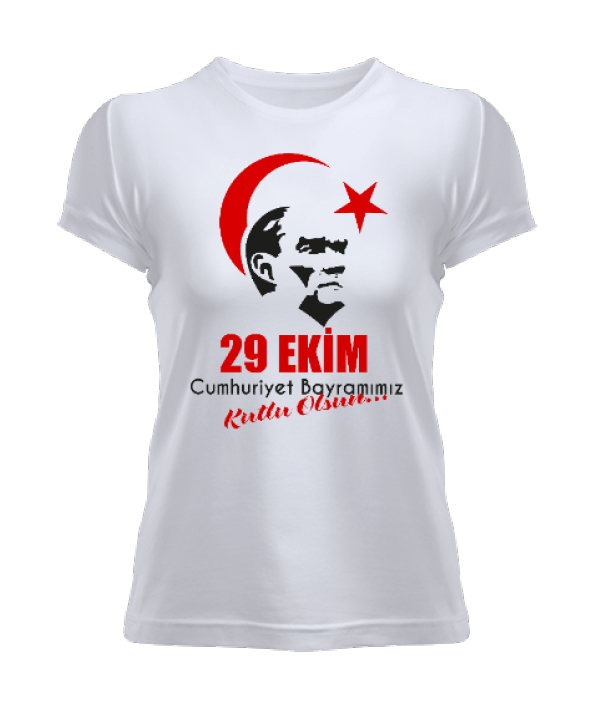 29 Ekim Cumhuriyet Bayramı Kadın Tişört