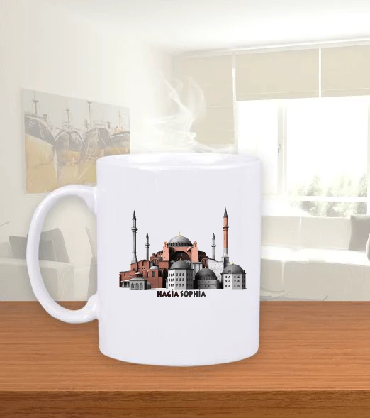 AYASOFYA Kupa Beyaz Kupa Bardak