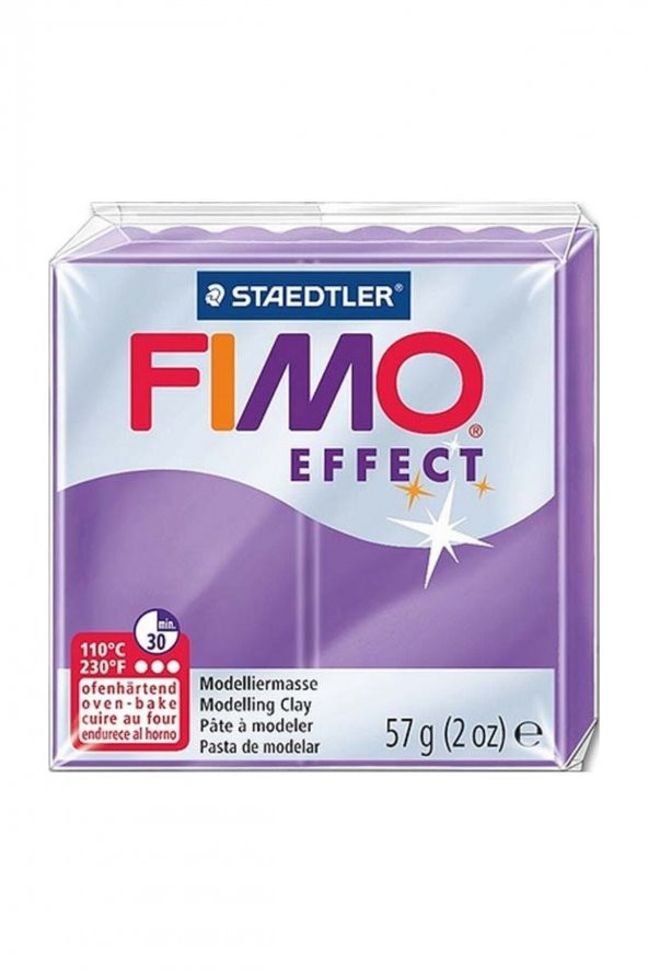 Fimo Effect Polimer Kil 57gr. Translucent Purple