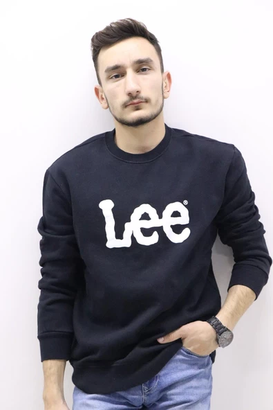 Lee L80XTJ01 Erkek Siyah Sweatshirt - 2