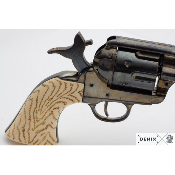 Dekoratif Denix-CAL.45 PEACEMAKER REVOLVER 4,75", ABD 1873 - Resim 4