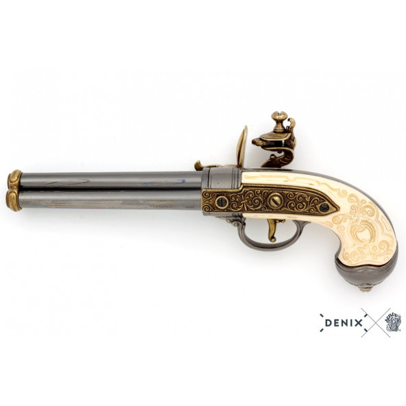 Dekoratif Denix-3 NAMLULU TABANCA, İTALYA 1680 - Resim 2