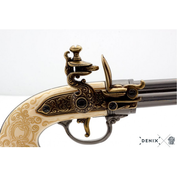 Dekoratif Denix-3 NAMLULU TABANCA, İTALYA 1680 - Resim 4