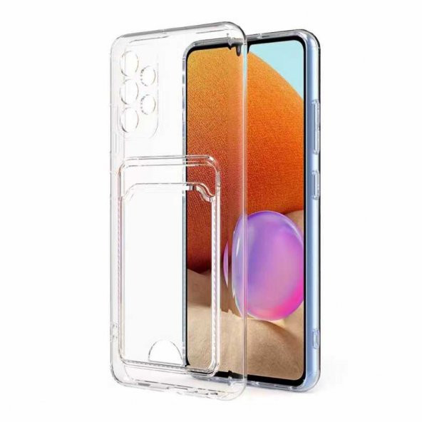 FitCase Samsung Galaxy A53 5G Kılıf Cardy Şeffaf Kartlık Cepli Kapak - 5