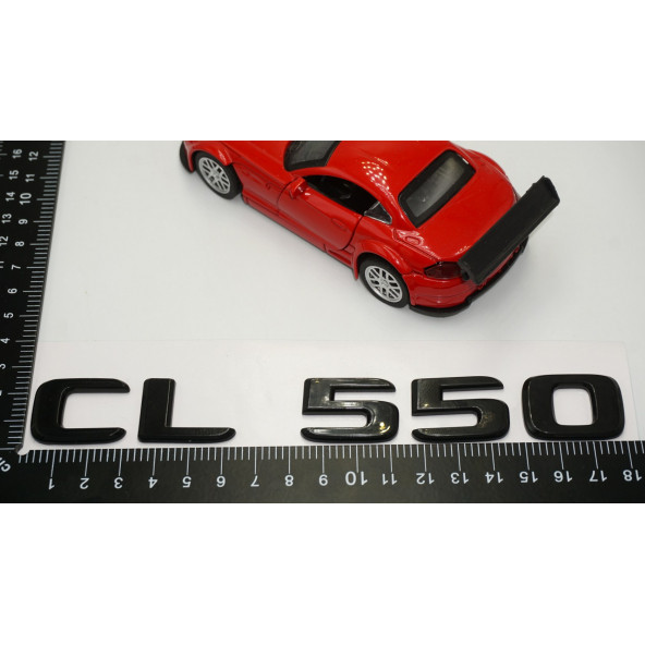 CL 550 Bagaj Parlak Siyah ABS 3M 3D Yazı Logo - Resim 5