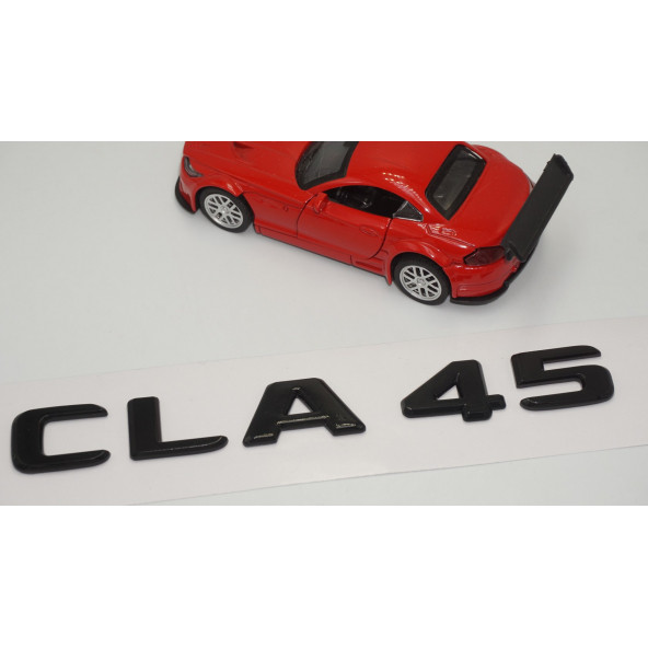 CLA 45 Bagaj Parlak Siyah ABS 3M 3D Yazı Logo - Resim 3