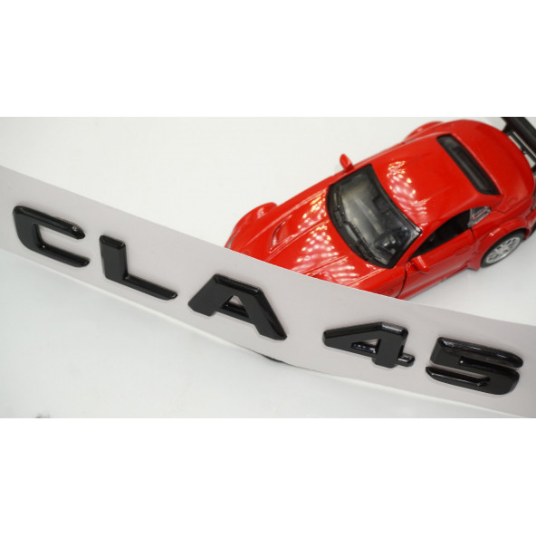 CLA 45 Bagaj Parlak Siyah ABS 3M 3D Yazı Logo - Resim 4