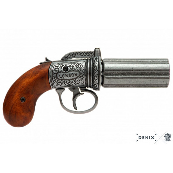 Dekoratif Denix-6 VARİL PEPPER-BOX REVOLVER, İNGİLTERE 1840 ürün görseli