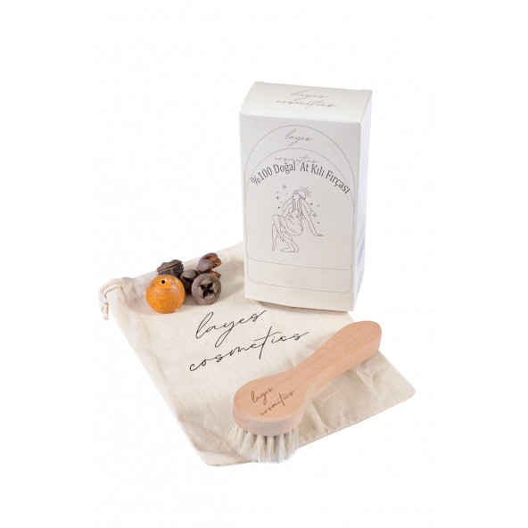 % 100 Doğal At Kılı Yüz Fırçası - 2