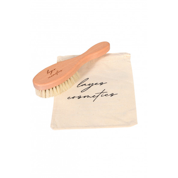 %100 Doğal Keçi Kılı Bebek Saç Fırçası Yumuşak Bebek Tarağı