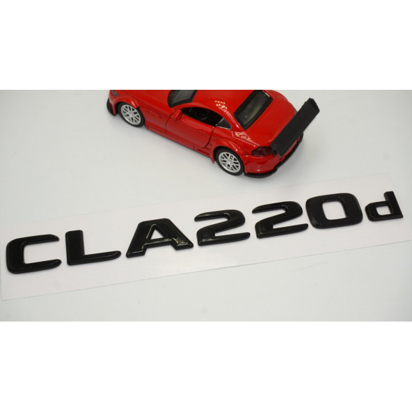 CLA 220d Bagaj Parlak Siyah ABS 3M 3D Yazı Logo - Resim 3