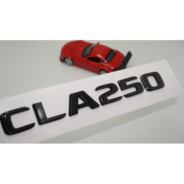 CLA 250 Bagaj Parlak Siyah ABS 3M 3D Yazı Logo