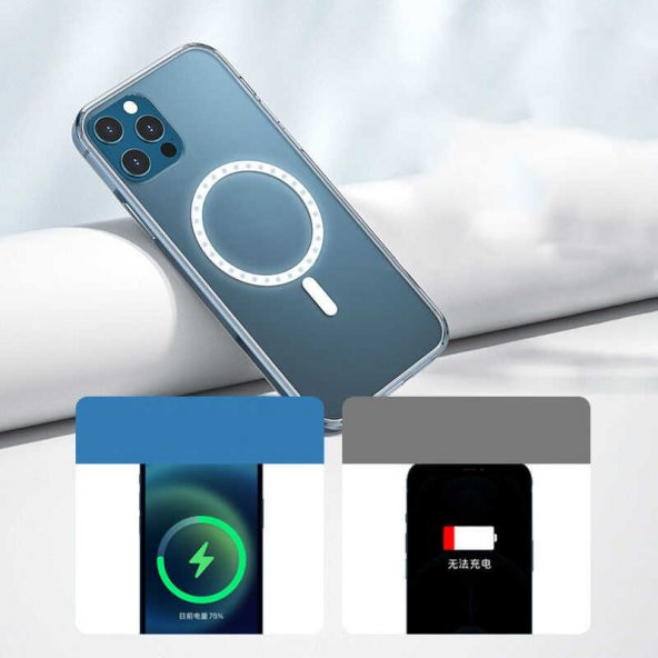 Apple iPhone 11 Pro 5.8 Kılıf Wireless Şarj Destekli Manyetik Kapak - 12