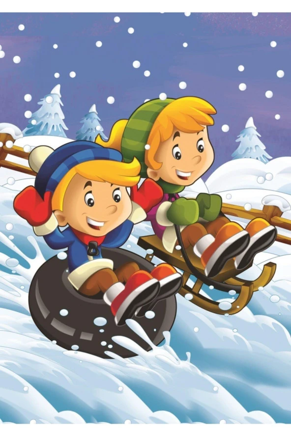 Art Çocuk Puzzle Yaz- Kış 12+24 Parça Puzzle - 2