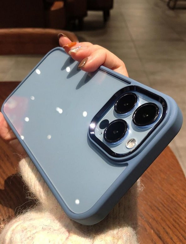 Apple iPhone 14 Pro Max Kılıf Kamera Korumalı Mat Renkli Silikon