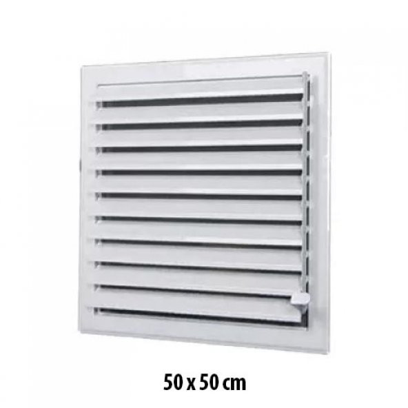 Beyaz Plastik Menfez (Panjur) 50x50