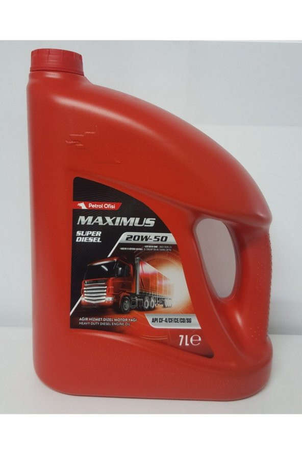 PETROL OFİSİ MAXİMUS 20W-50 7 LİTRE MOTOR YAĞI