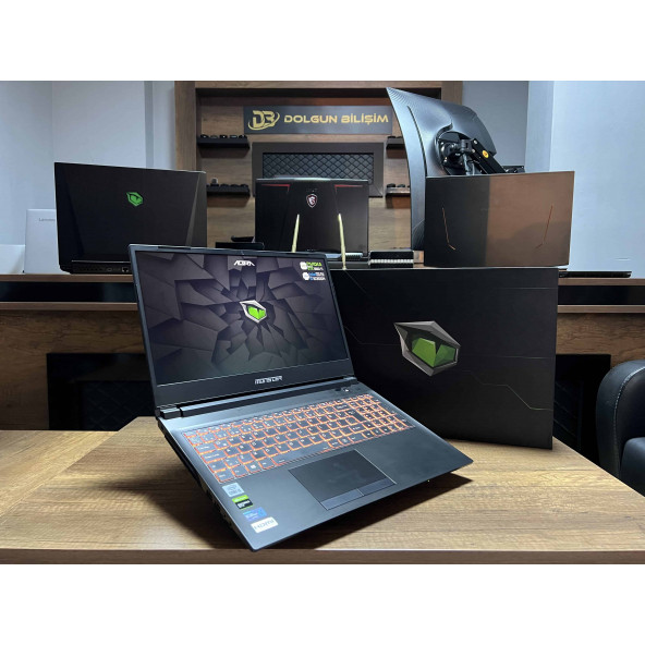 Monster Abra A5 V16.6.3 İKİNCİ EL GARANTİLİ Intel Core i5 10200H 8GB 512GB SSD GTX1650Ti 15.6" FHD - 1