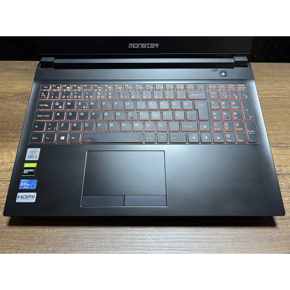 Monster Abra A5 V16.6.3 İKİNCİ EL GARANTİLİ Intel Core i5 10200H 8GB 512GB SSD GTX1650Ti 15.6" FHD - 3