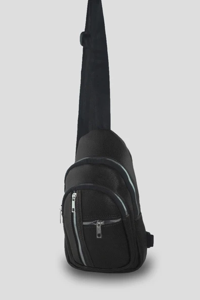 Bagorama SUOMY Unisex Deri Bodybag Sırt, Omuz, Çapraz Askılı Çanta - 11
