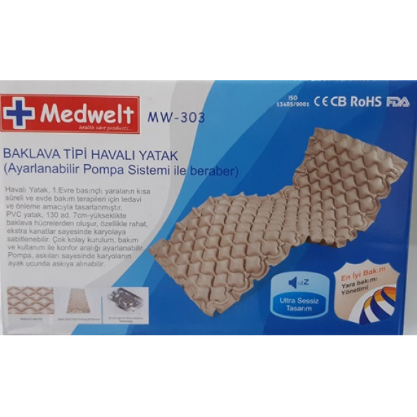 MEDWELT, BAKLAVA TİPİ, HAVALI YATAK,