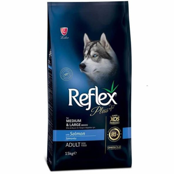 Reflex Plus Orta&Büyük Irk Somonlu Yetişkin Köpek Maması 3 Kg
