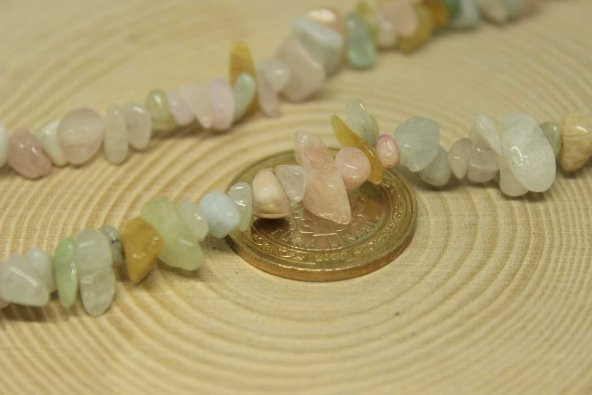 Morganit Taşı Doğal Küçük Taşlar Dizi - Resim 2