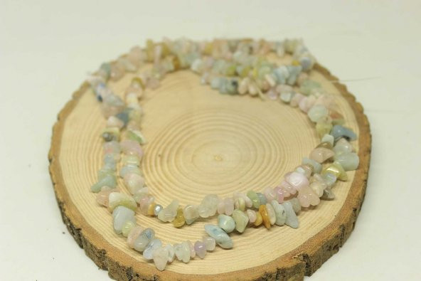 Morganit Taşı Doğal Küçük Taşlar Dizi - Resim 3