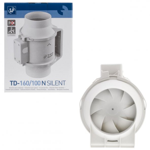 TD 160/100 N Silent Reb-1 Hız Anahtarlı Soler Palau Sessiz Yuvarlak Havalandırma Fanı - 3