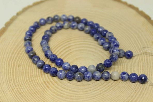 Sodalit Taşı 6mm/10 adet - Resim 2