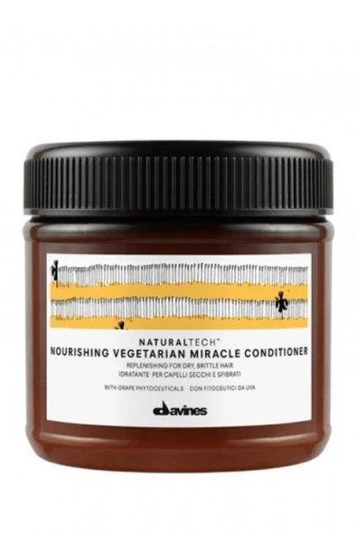 Davines NaturalTech Nourishing Vegetarian Miracle Conditioner 250ml - 1