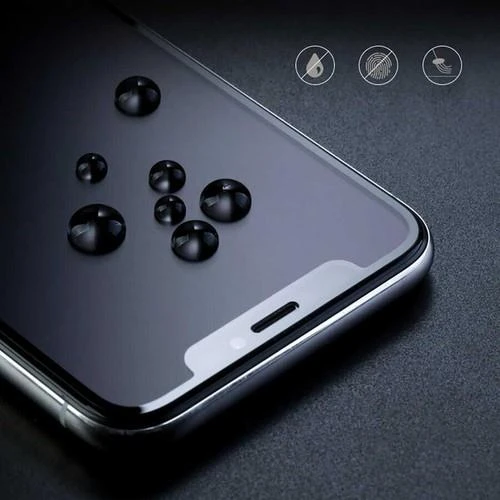 Apple iPhone 11 Pro Game Matte Glass Tam Kaplayan Ekran Koruyucu - Siyah - Resim 4