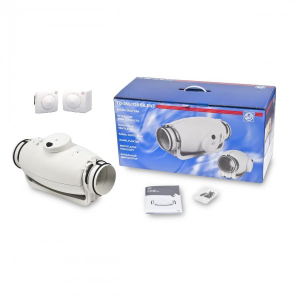 TD 350/125 Silent Reb-1 Hız Anahtarlı Soler Palau Sessiz Yuvarlak Havalandırma Fanı