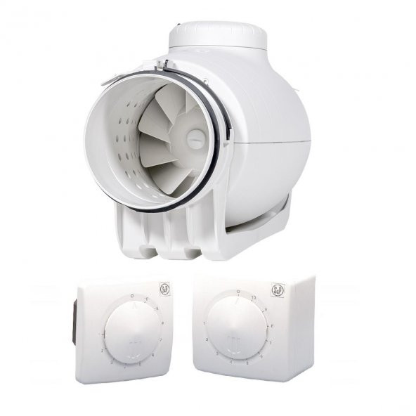 TD 350/125 Silent Reb-1 Hız Anahtarlı Soler Palau Sessiz Yuvarlak Havalandırma Fanı - 2