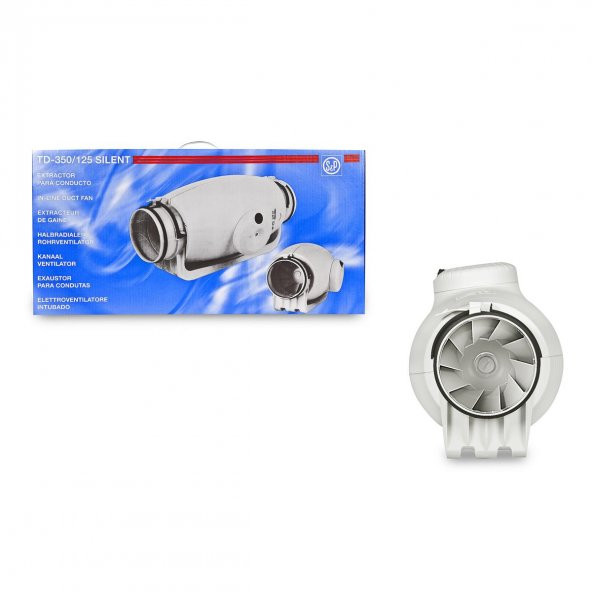 TD 350/125 Silent Reb-1 Hız Anahtarlı Soler Palau Sessiz Yuvarlak Havalandırma Fanı - 5