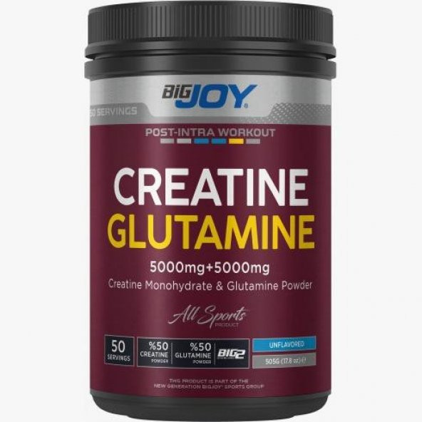 Bigjoy Sports Creatine+Glutamine 505 Gr