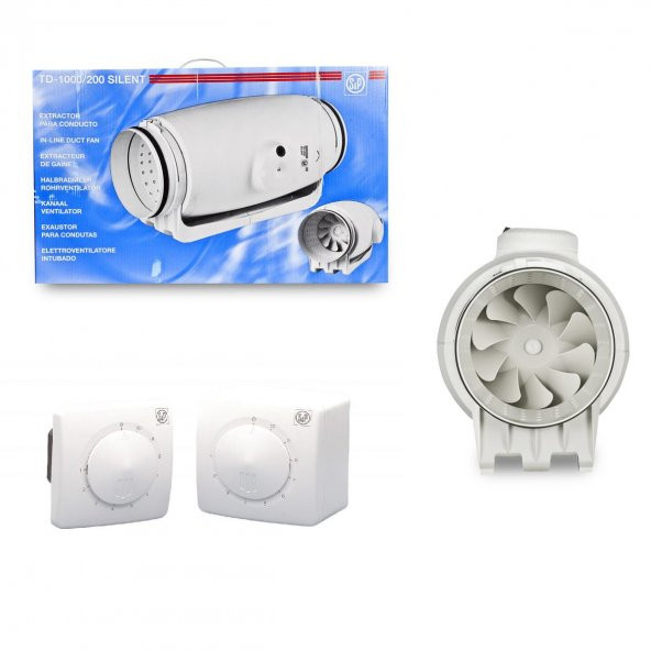 Td 1000/200 Silent Reb-1 Hız Anahtarlı Soler Palau Sessiz Yuvarlak Havalandırma Fanı - 2