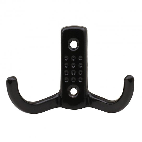 Vestiyer Duvar Askısı Dolap Askılığı Siyah Metal Askı (10 ADET) - 5