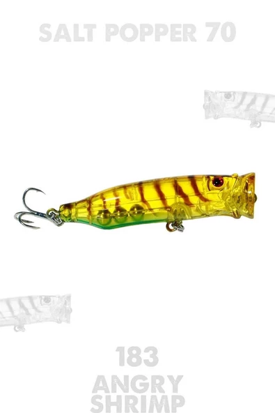 Fujin Salt Popper 70 mm 9.5 Gr Su Üstü Maket Balık - 4