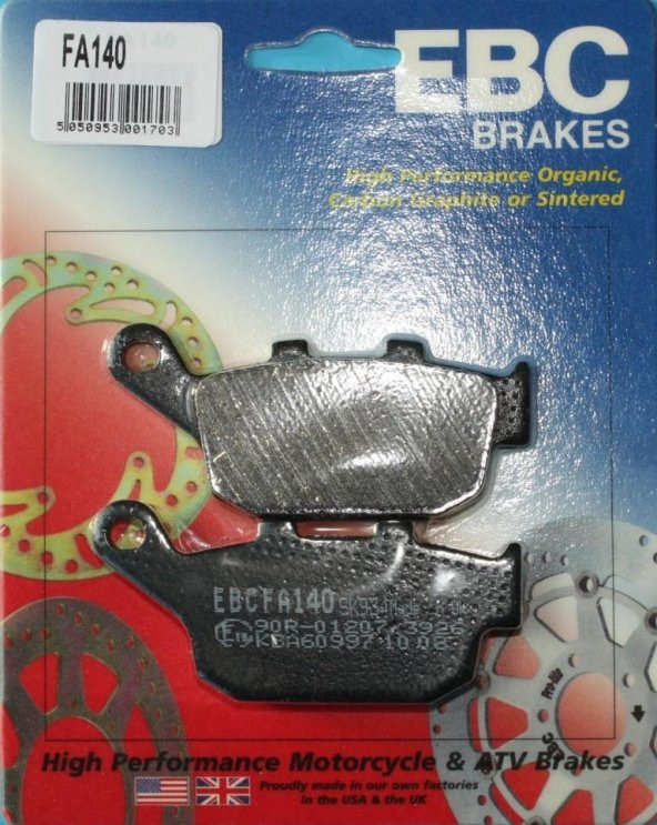 2009-2013 Yamaha Xj 600 Diversion Arka Fren Balatası Ebc Fa140