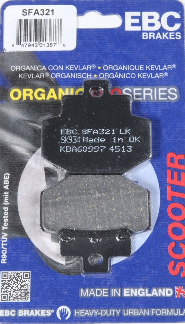 Vespa Gtv 250 Ie Arka Fren Balatası Ebc Sfa321 Balata