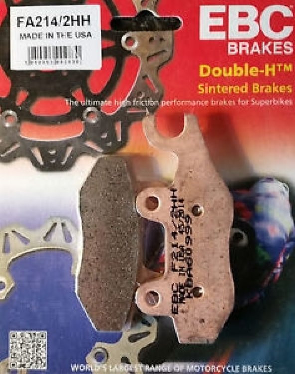 Triumph Speed Triple R Arka Fren Balatası Ebc Fa214/2Hh Sinterli