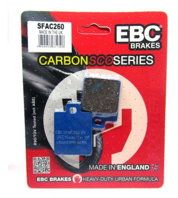 2007-2012 Piaggio Mp3 400 Ön Fren Balatası Ebc Sfac260 Karbon