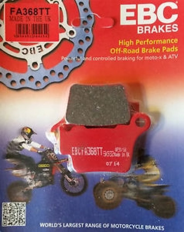 2006-2021 Ktm 250 Sxf Arka Fren Balatası Ebc Fa368Tt Karbon Bal