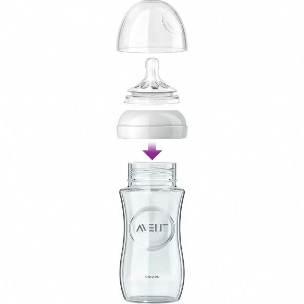 Philips Avent SCF053/17 Natural Cam Biberon 240 ml 1 Ay+ - 5