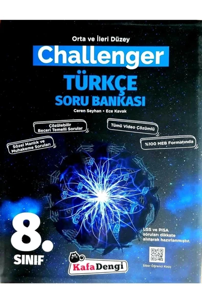 Kafa Dengi 8.sınıf Lgs Challenger Türkçe Soru Bankası ürün görseli